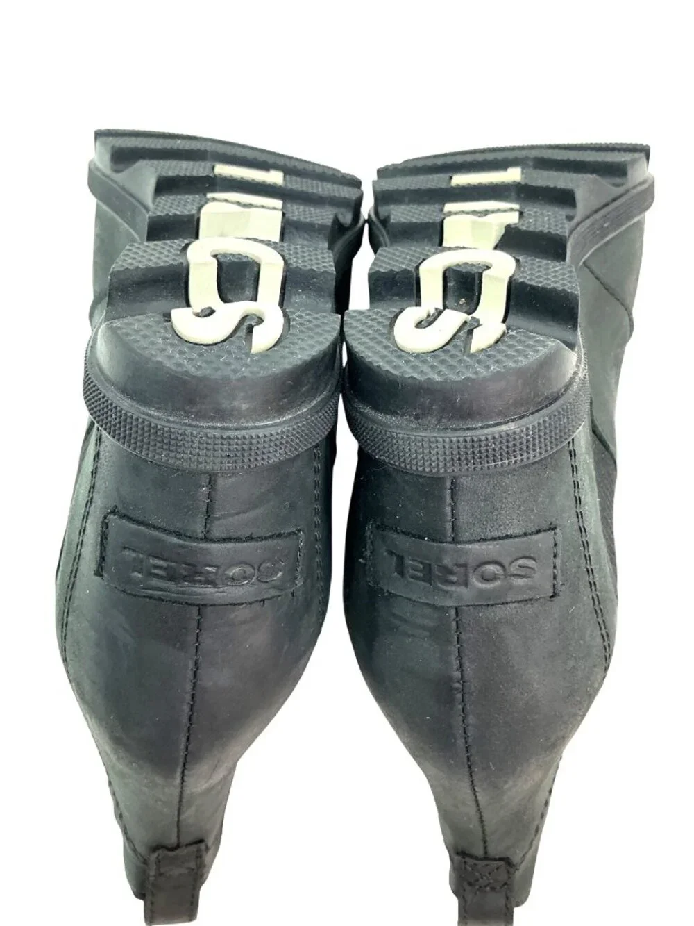 Sorel Joan Of Arctic Wedge II Chelsea Leather Boots Womens 8 Black NL3022